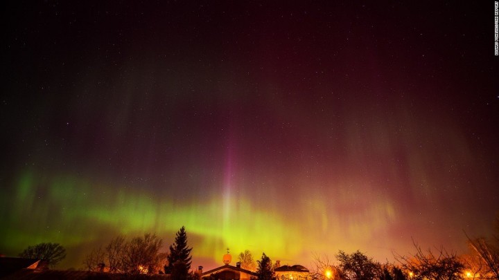 LOOK: Amazing Night Skies Worldwide Caused By Powerful Solar Storm 1 aurora liepaja, latvia