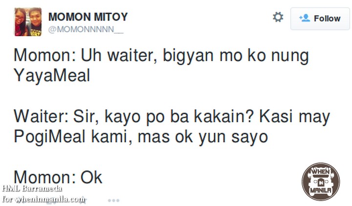 Hilarious Yaya Meal Tweets Hilarious Yaya Meal Tweets