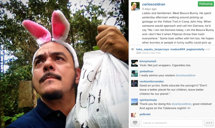 Carlos Celdran Basura Bunny 2