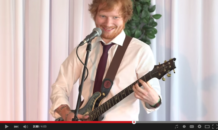 Ed Sheeran crashes wedding