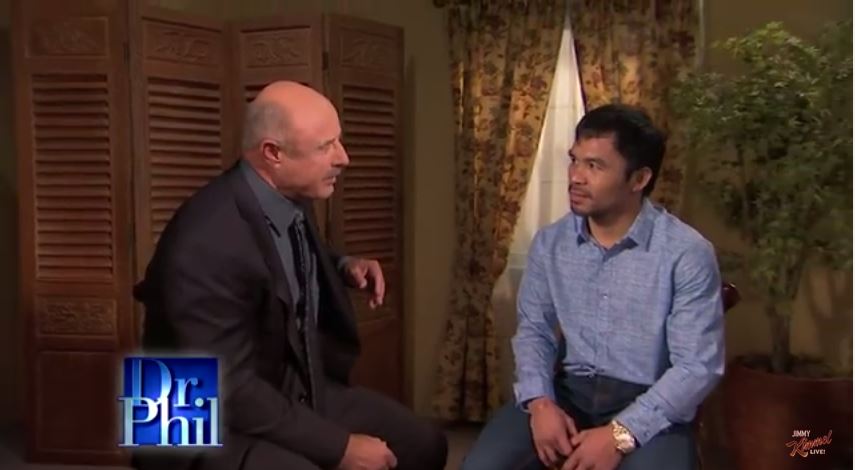 Manny Pacquiao Tells Dr. Phil Why He's Fighting Floyd Mayweather