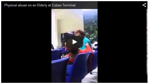 Physical abuse on an Elderly at Cubao Terminal