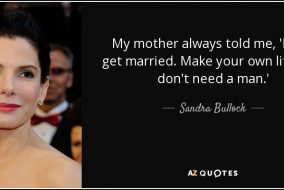 Sandra Bullock Single Mother