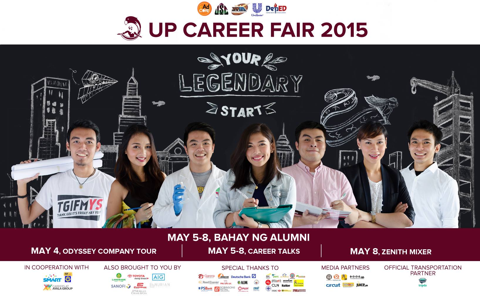 UP Career Fair Event Poster