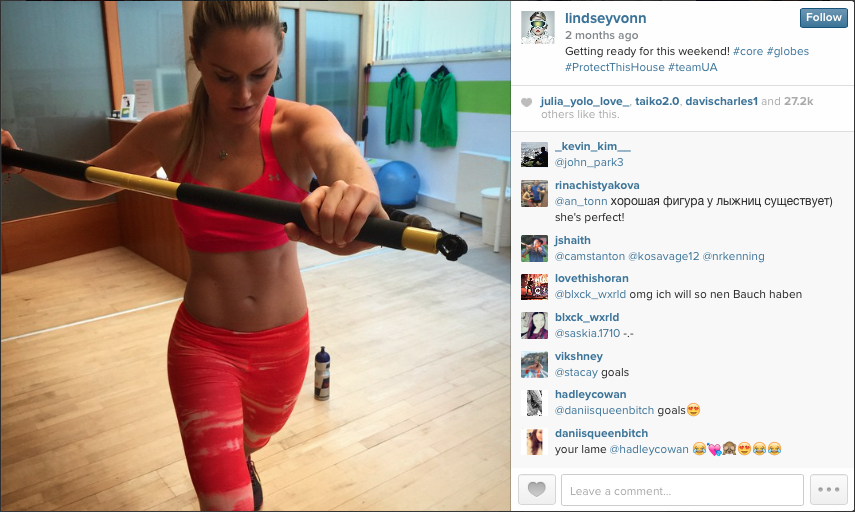 12 Instagram Accounts That Will Motivate Girls To Get Fit 3 lindseyvonn