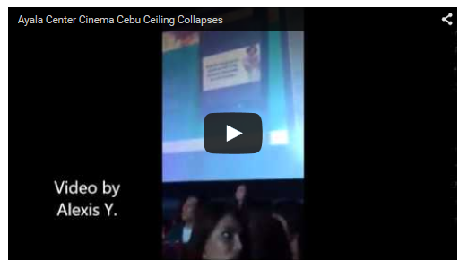 Ayala Center Cinema Cebu Ceiling Collapses