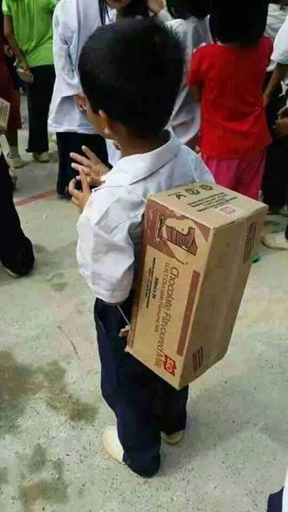 Child Cardboard Box Bag