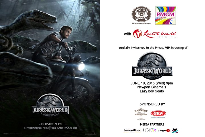 Jurrasic World Block Screening Resorts World When in Manila