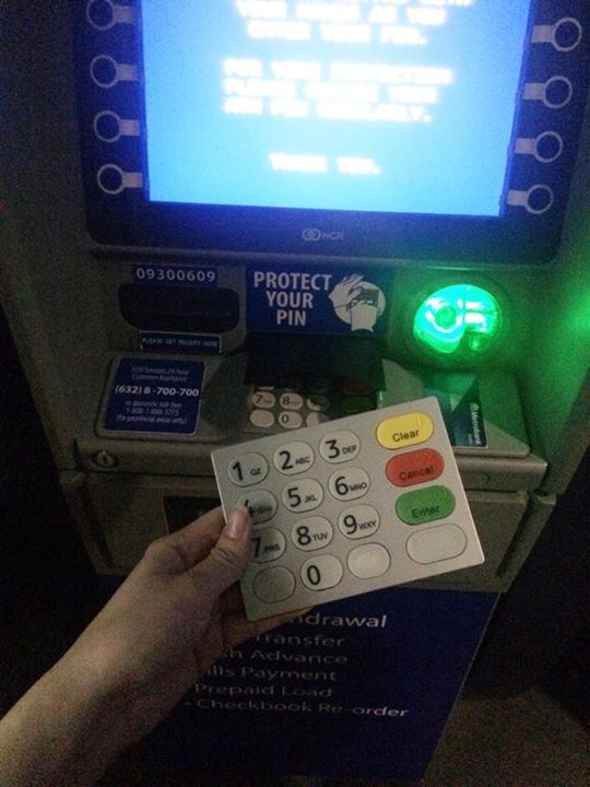 MODUS Thieves Put Duplicate Keypad on ATM