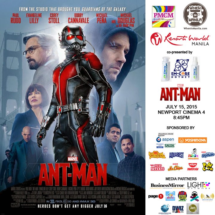 Ant Man Premiere WhenInManila.com PMCM Events Management Resorts World Manila 1
