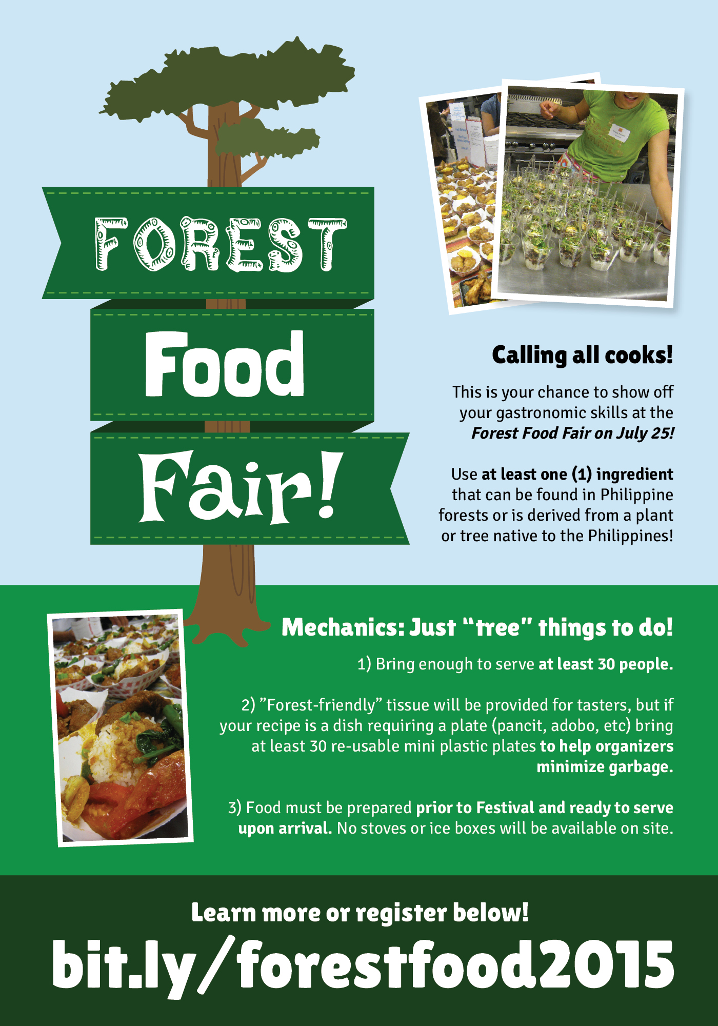 Forest Food Fair - contest poster