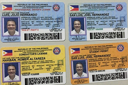 LTO Releases New Designs of Drivers License Cards