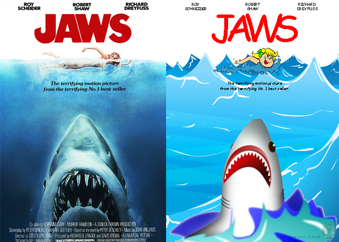 10 Famous Movie Posters Recreated In Comic Sans and Clip Art 8