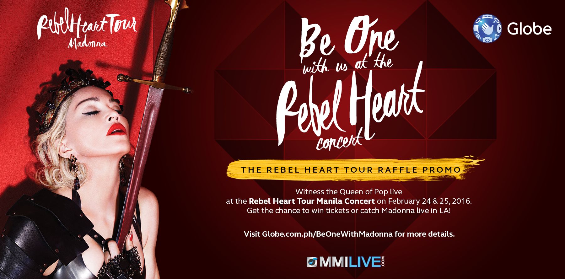 10 Reasons Why You Should Watch Madonna in Manila + TICKET GIVEAWAY! 6 Globe Madonna Rebel Heart Tour Raffle Promo