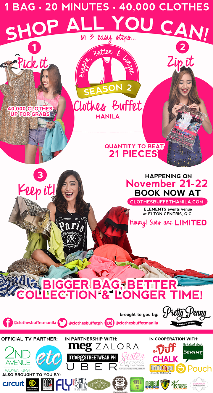 Clothes Buffet Manila Season 2: Bigger, Better and Longer!