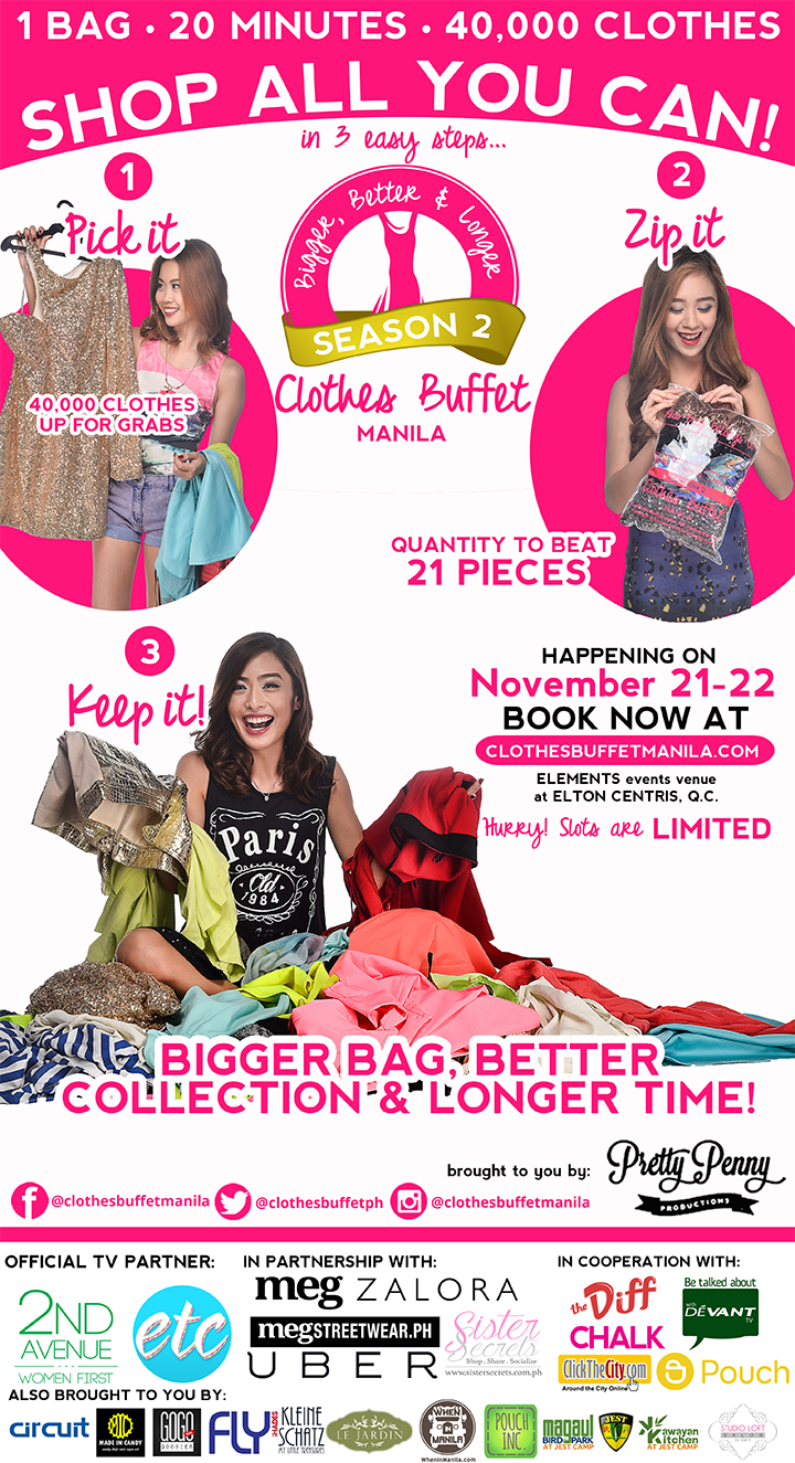 Clothes Buffet Manila Season 2 is Here: Bigger, Better and Longer! 2 Clothes Buffet Manila Season 2: Bigger, Better and Longer!