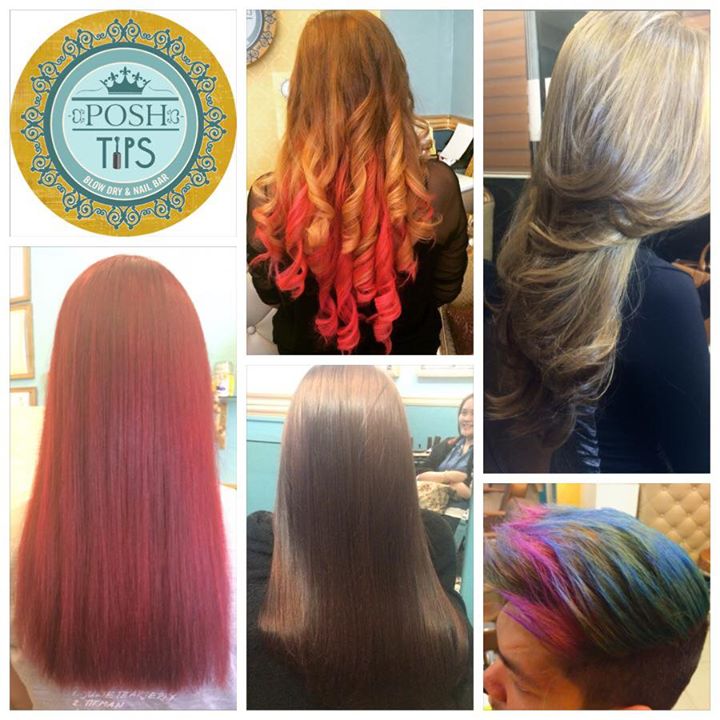 Posh Tips Blow Dry & Nail Bar - Unique 3D Nail Art, Wild Hair Colors, And More One-Of-A-Kind Services! 4 Posh Tips Blow Dry & Nail Bar