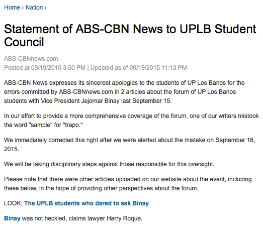 ABS-CBN public apology