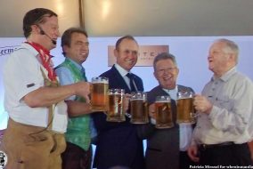 With the German ambassador and German Club Manila's president at Sofitel's 2015 Oktoberfest press launch.