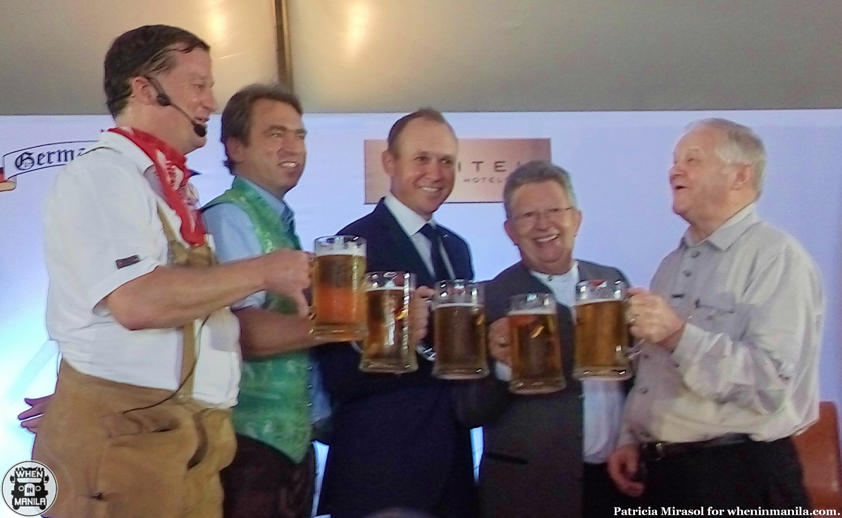 With the German ambassador and German Club Manila's president at Sofitel's 2015 Oktoberfest press launch.