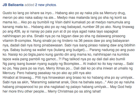 INSPIRING: Stranger Helps Woman Who Can't Afford Php 36.00 Medicine 3 Screen Shot 2015-09-01 at 2.03.37 PM