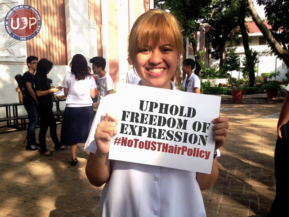 Thomasians Join Together For #NoToUSTHairPolicy 2 Thomasians Join Together For #NoToUSTHairPolicy