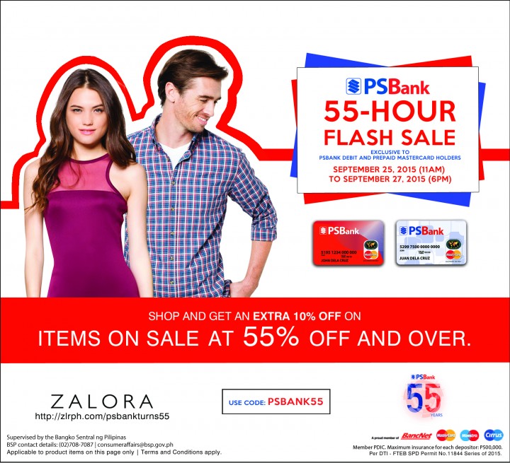 PSBank’s 55-Hour Flash Sale on Zalora