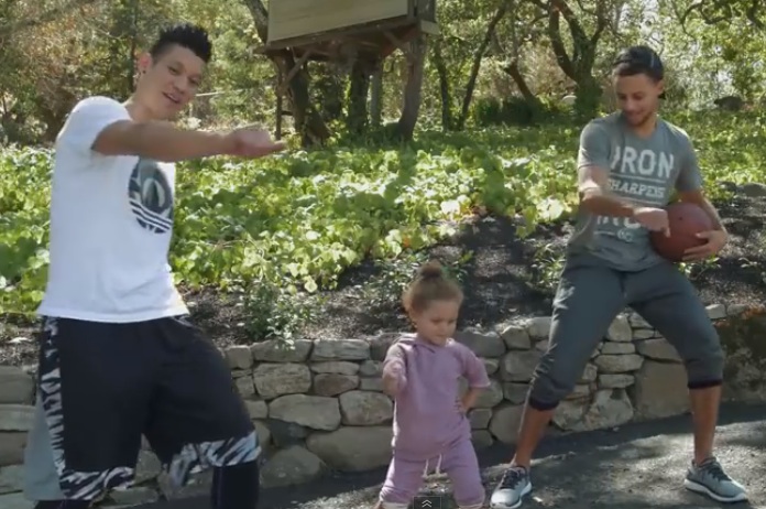 jeremy lin steph curry riley curry nae nae