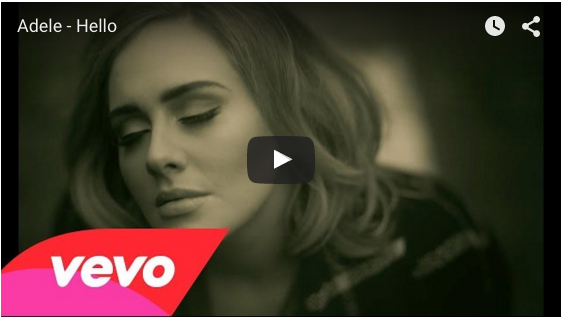 Adele Hello new music video