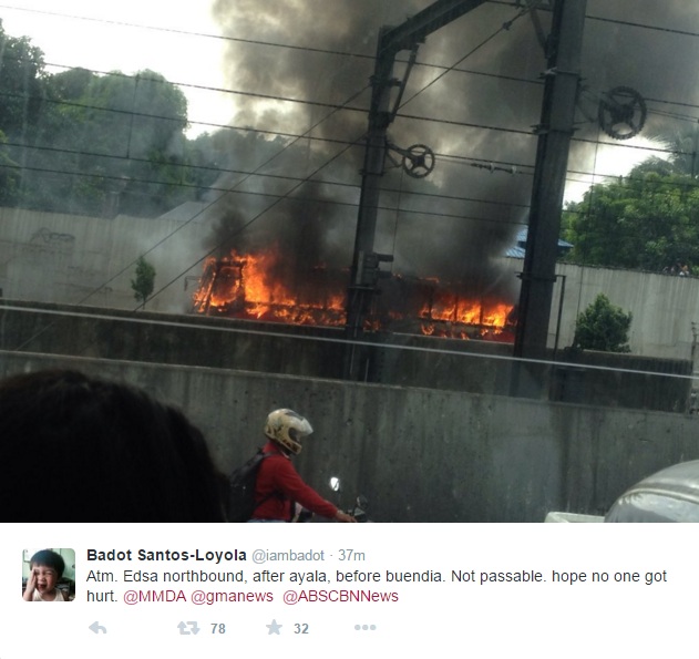 Burning Bus EDSA