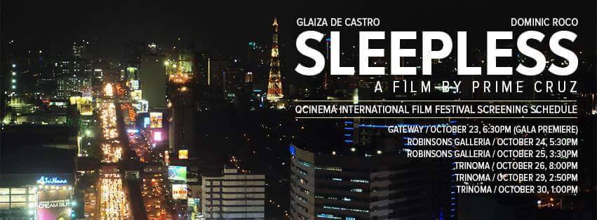 WATCH: Official Trailer for "Sleepless" A Film About Two Insomniacs — Showing This Week! 4 Sleepless film official trailer QCinema International Film Festival Circle Competition Glaiza de Castro Dominic Roco Prime Cruz