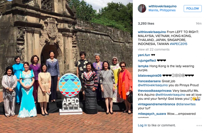 Aquino sisters APEC luncheon spouses