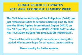 Pre-APEC No-Fly Zones, Prepare for Post-APEC No-Fly Zones