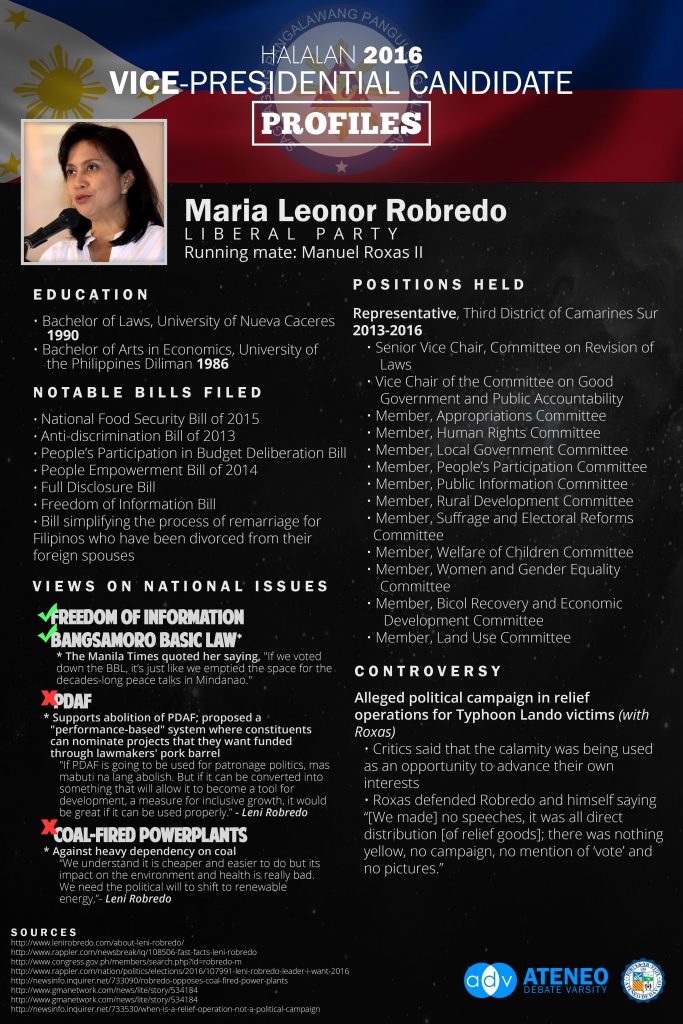 Halalan 2016 VP Robredo