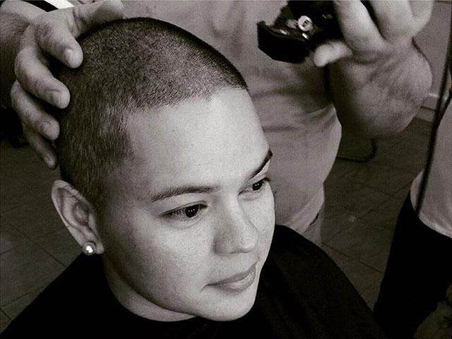 Inday sarah shaves her head