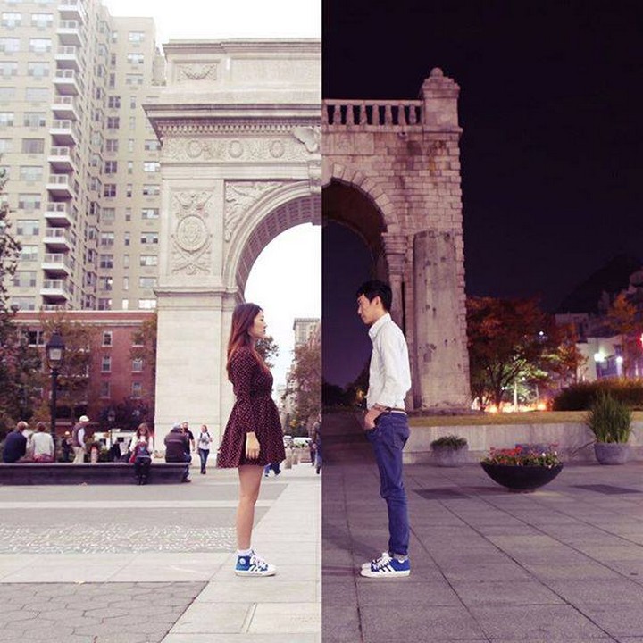 LOOK Couple in Long Distance Relationship Bridge the Gap Through Amazing Photos