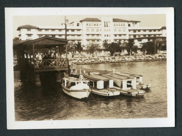 "Closeup of Manila hotel & legaspie landing. The 19th hol bar is also located in the Manila hotel. Reputed to serve the best mint julips ever, but i dont think they're so hot."
