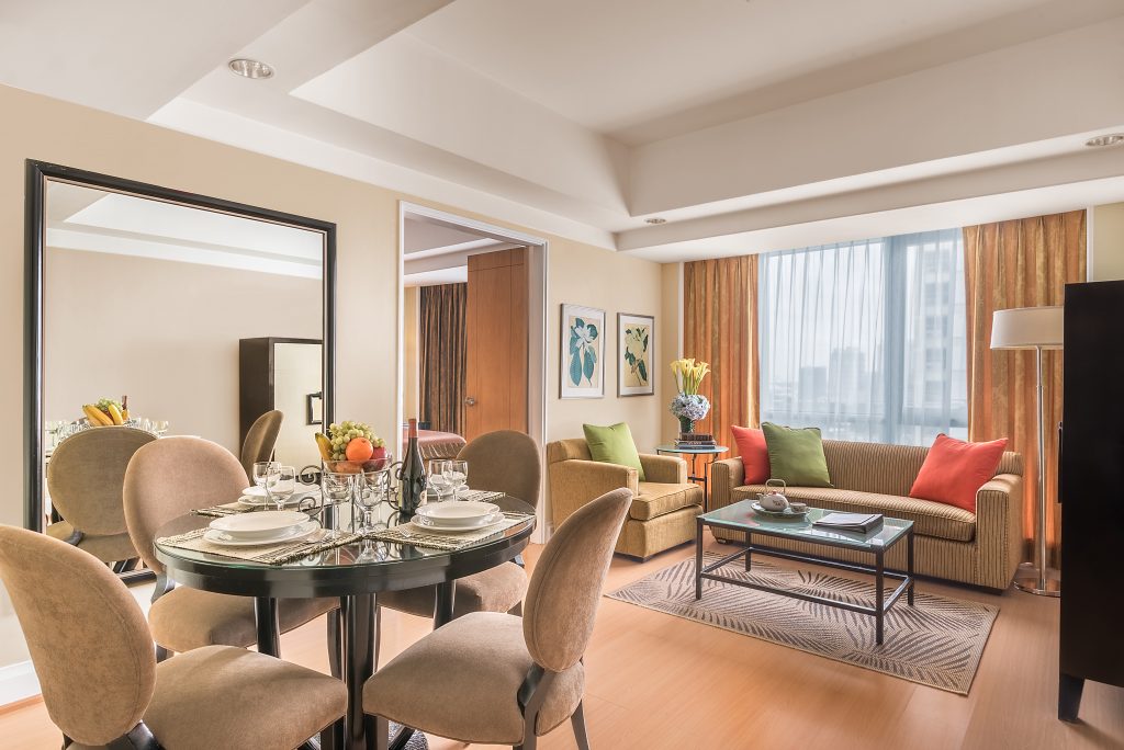 Somerset Millennium Serviced Residences: Modern Luxury and Convenience 5 SR_Philippines_Manila_Som Millennium_1BRM DLX_Living Dining-HR
