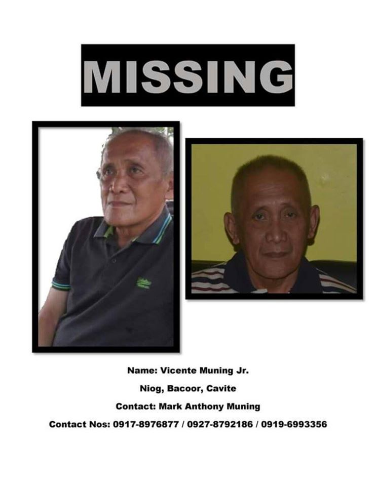 HELP Netizen Seeks Assistance in Looking For Missing Father