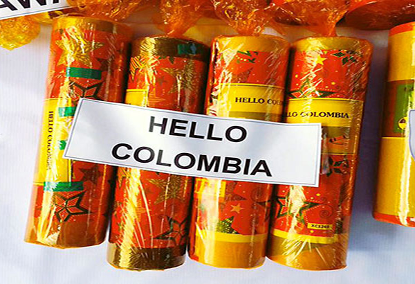 Hello Colombia firework