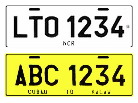 Philippine Standardized plates