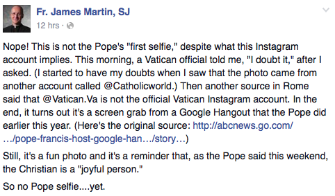 Pope Selfie 1