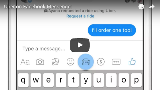 Uber FB messenger