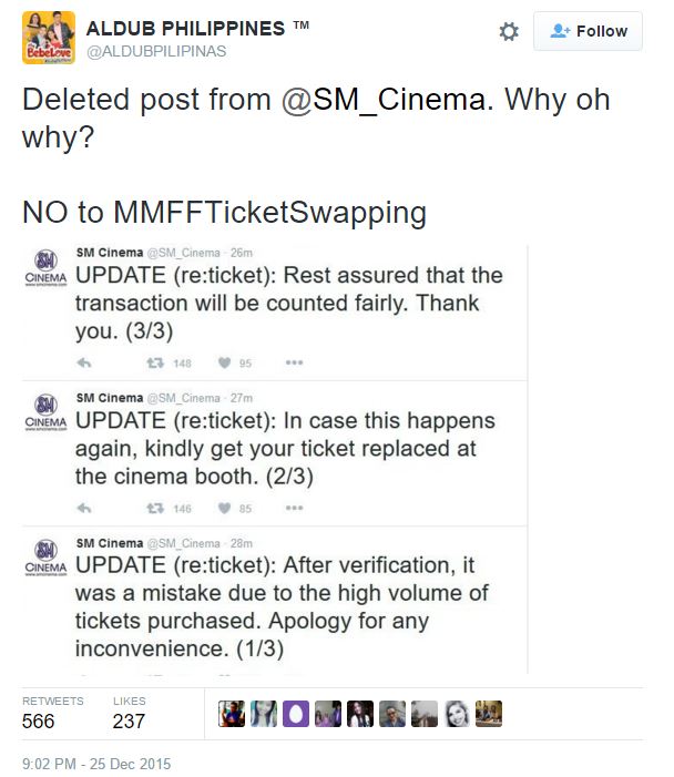 Were There Ticket Swapping During the #MMFF2015 4