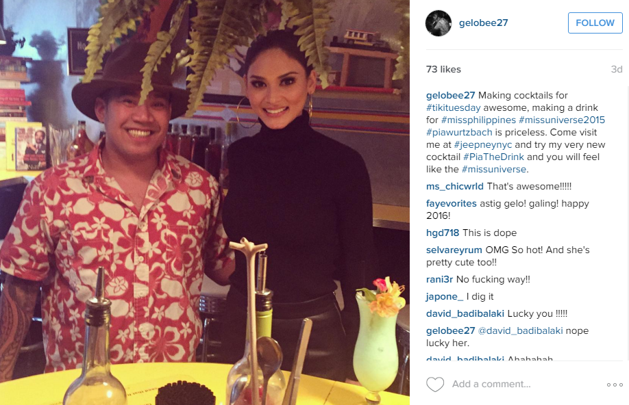 Restaurant in New York Creates Drink After Pia Wurtzbach and Lets Her Try It 2
