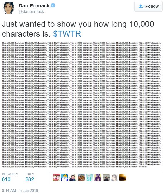 Soon, You Can Tweet Up to 10,000 Characters