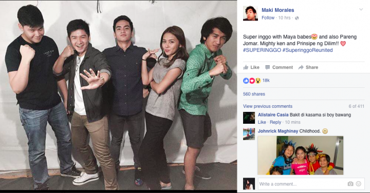 Super Inggo cast reunited Kathryn Bernardo Makisig Morales