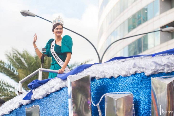 grand homecoming parade of Miss Universe 2015, Pia Alonzo Wurtzbach at Ayala Avenue 10