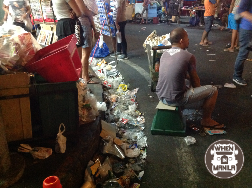 Trash on Manila streets