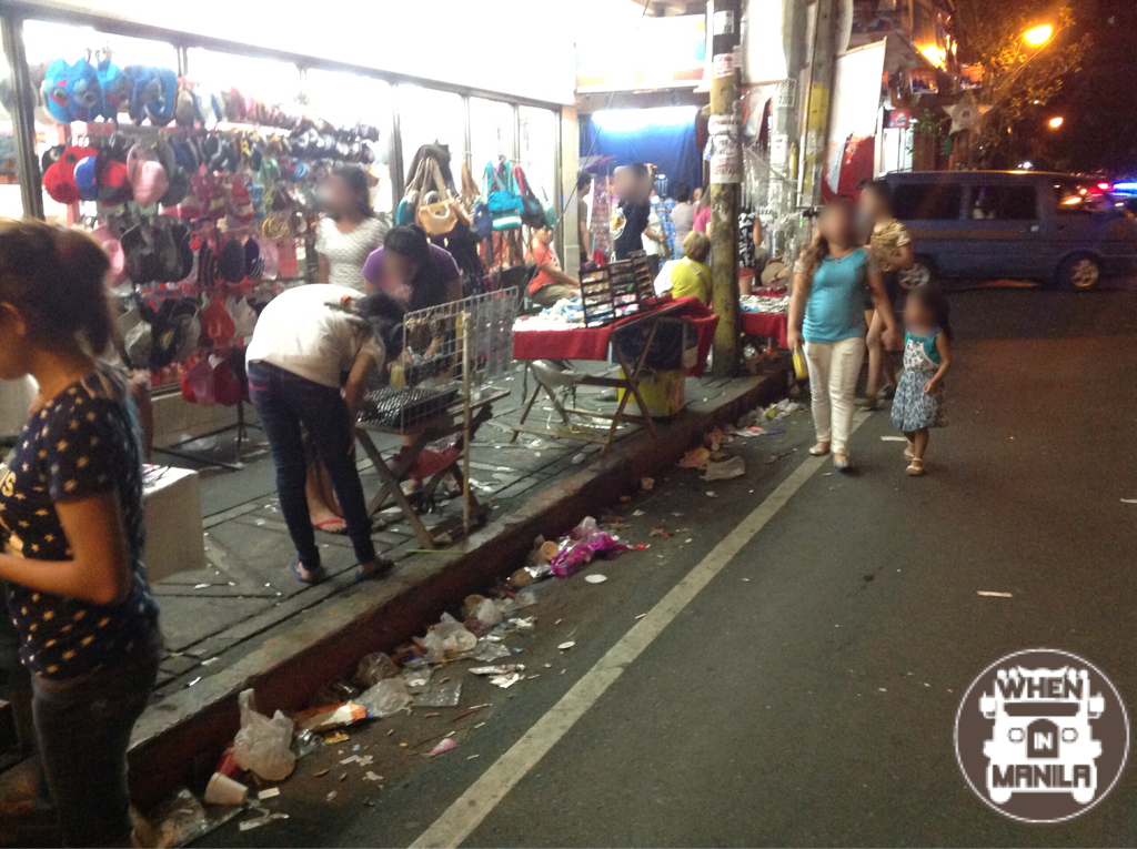 Trash on Manila streets